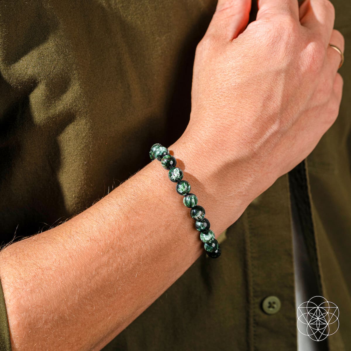 ✨Angel Energy – Rare Seraphinite Bracelet of Transformation🛍️