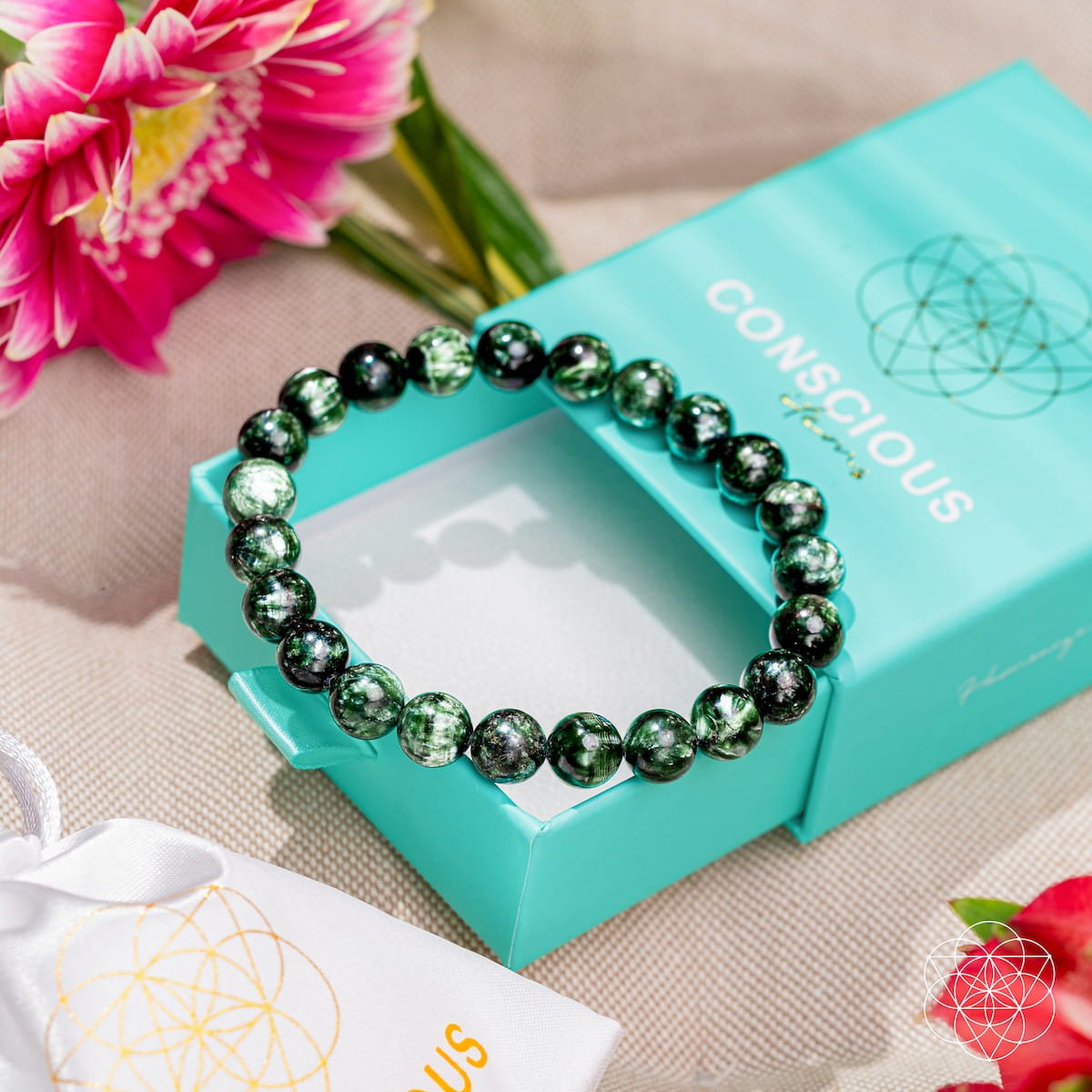 ✨Angel Energy – Rare Seraphinite Bracelet of Transformation🛍️