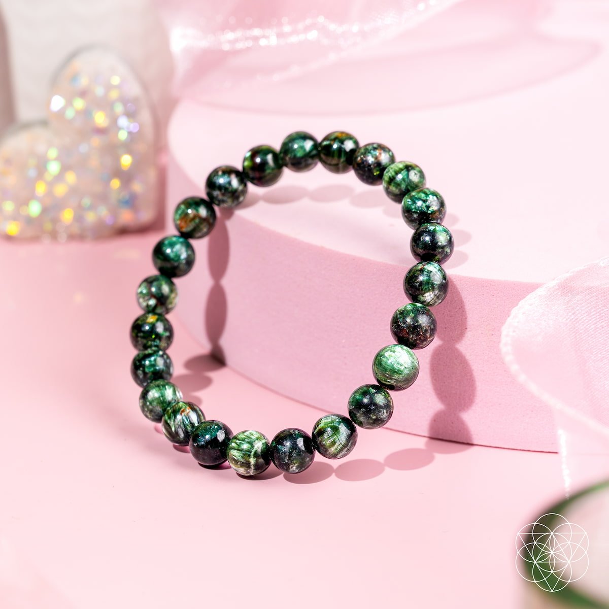 ✨Angel Energy – Rare Seraphinite Bracelet of Transformation🛍️