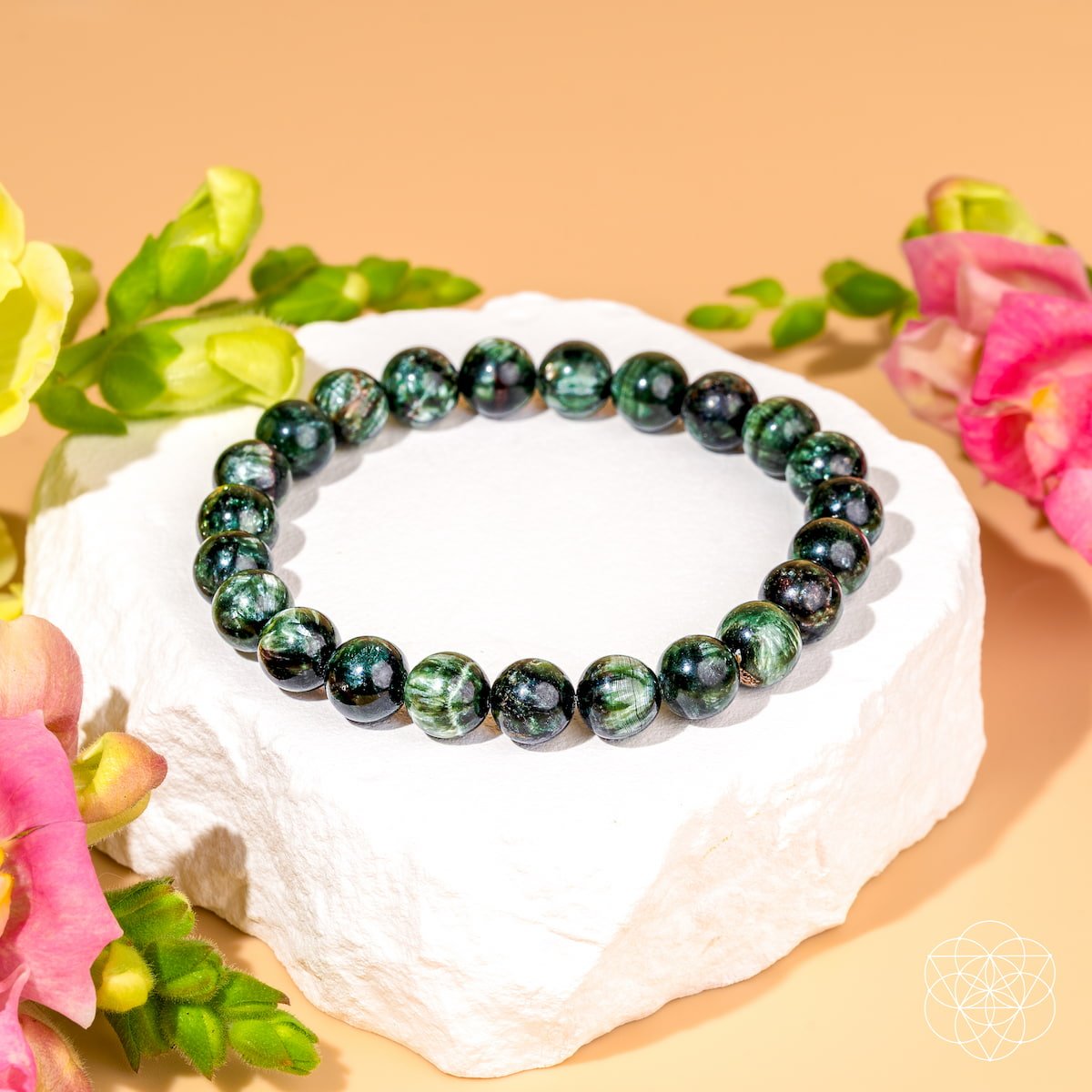 ✨Angel Energy – Rare Seraphinite Bracelet of Transformation🛍️