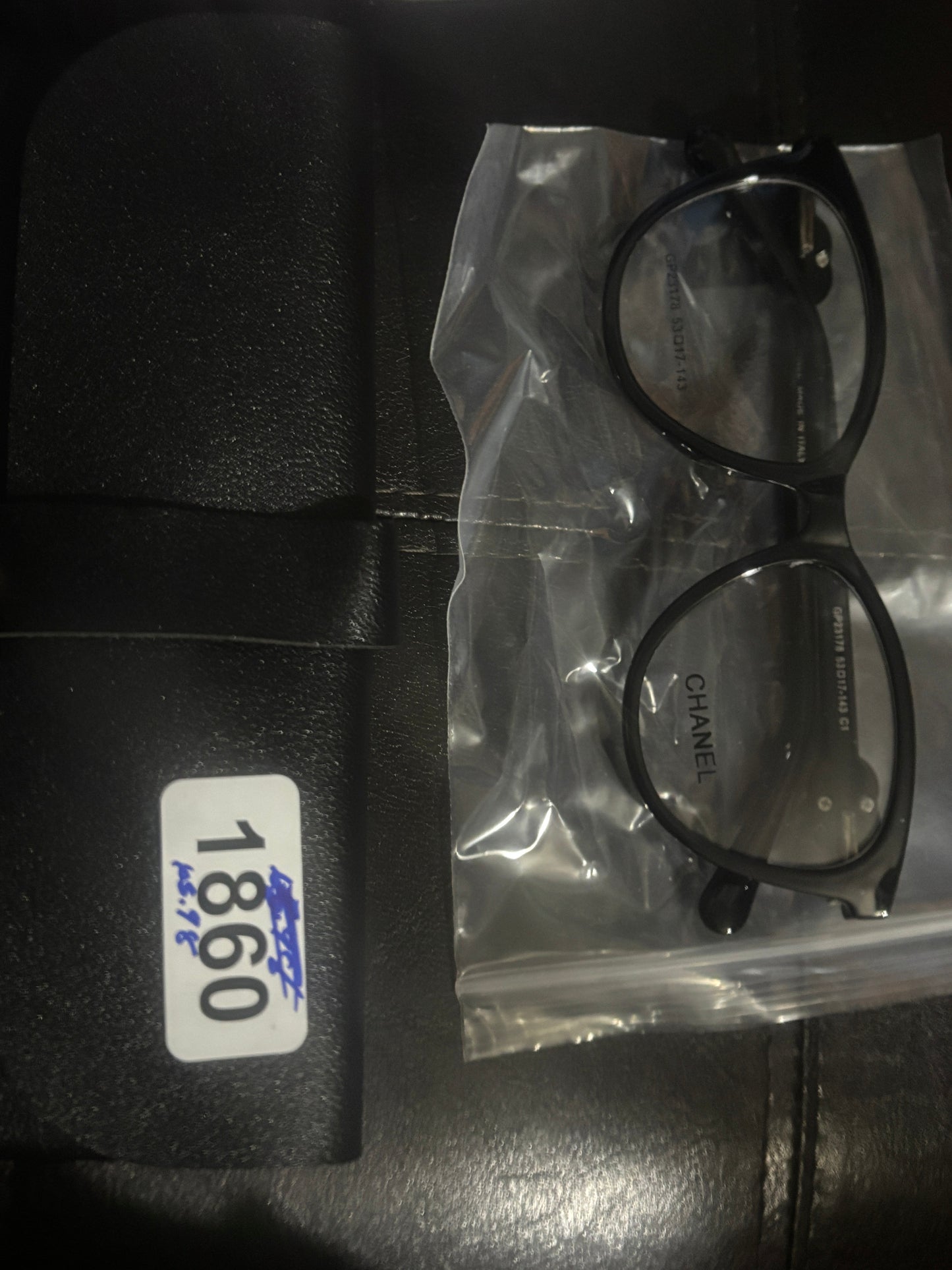 Round Frame Crystal Logo Charm Eyeglasses 🖤💠 #1860