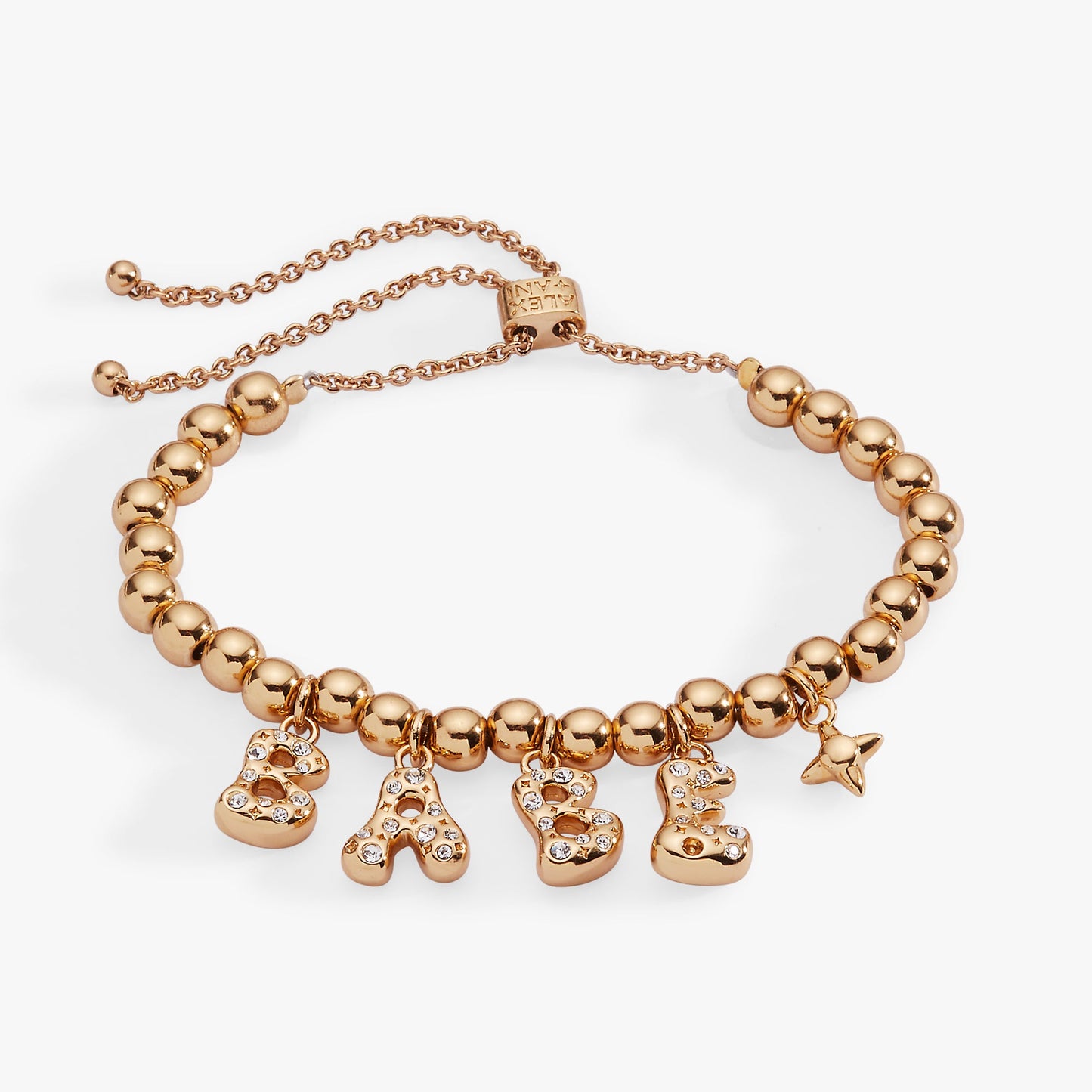 'Babe' Bubble Beaded Bolo Bracelet ✨💍🥂 Gold Statement Bridal Adjustable Bracelet | Alex and Ani 💎👑