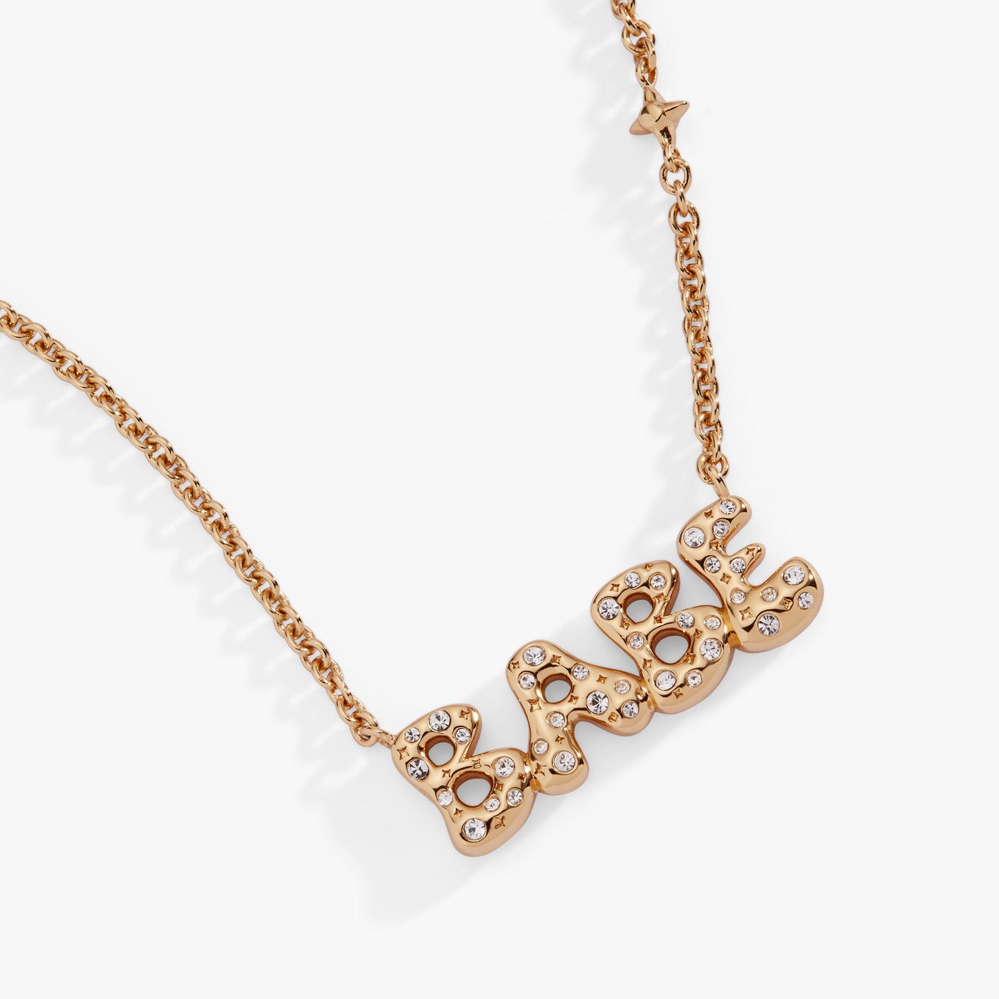 'Babe' Bubble Crystal Pendant Necklace ✨💍🥂 Gold Statement Bridesmaid Necklace | Alex and Ani 💎👑