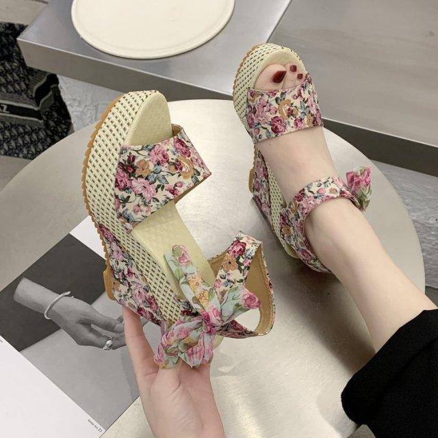 Bowknot Lace-Up Platform Sandals ✨👠🎀 Women's High Heel Ankle Strap Slingback | 6 Colors 🖤💜💙