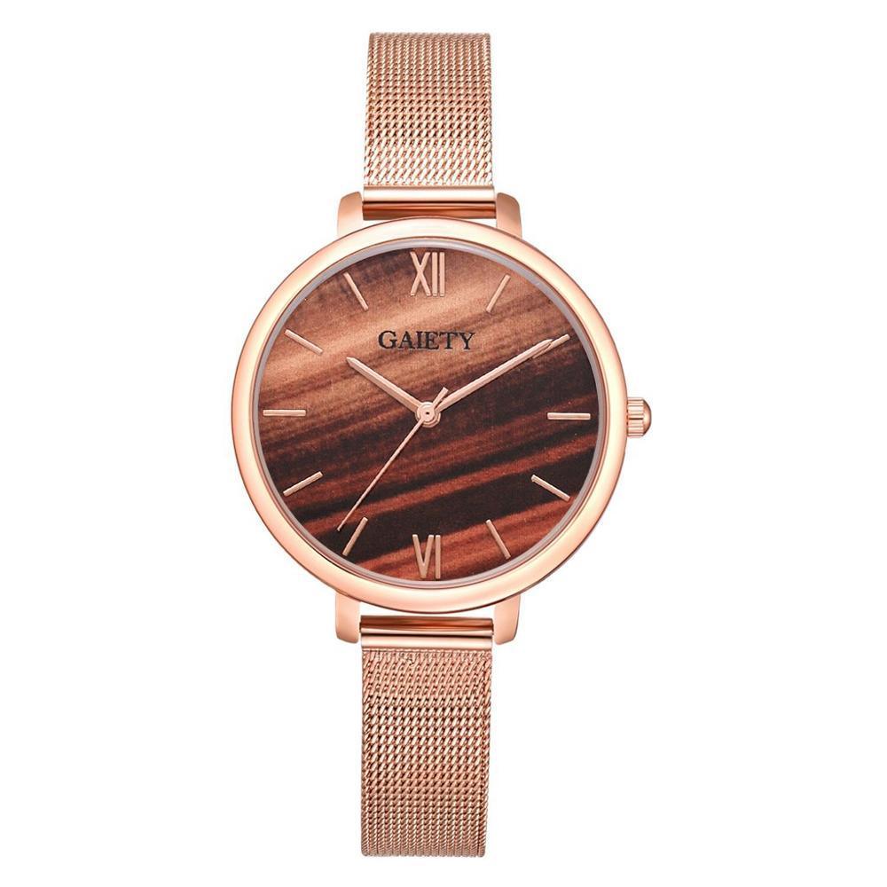 Rose Gold Mesh Watch & Bracelet Set ⌚✨ Women's Luxury Quartz | White, Blue, Green & Brown 🌹💛