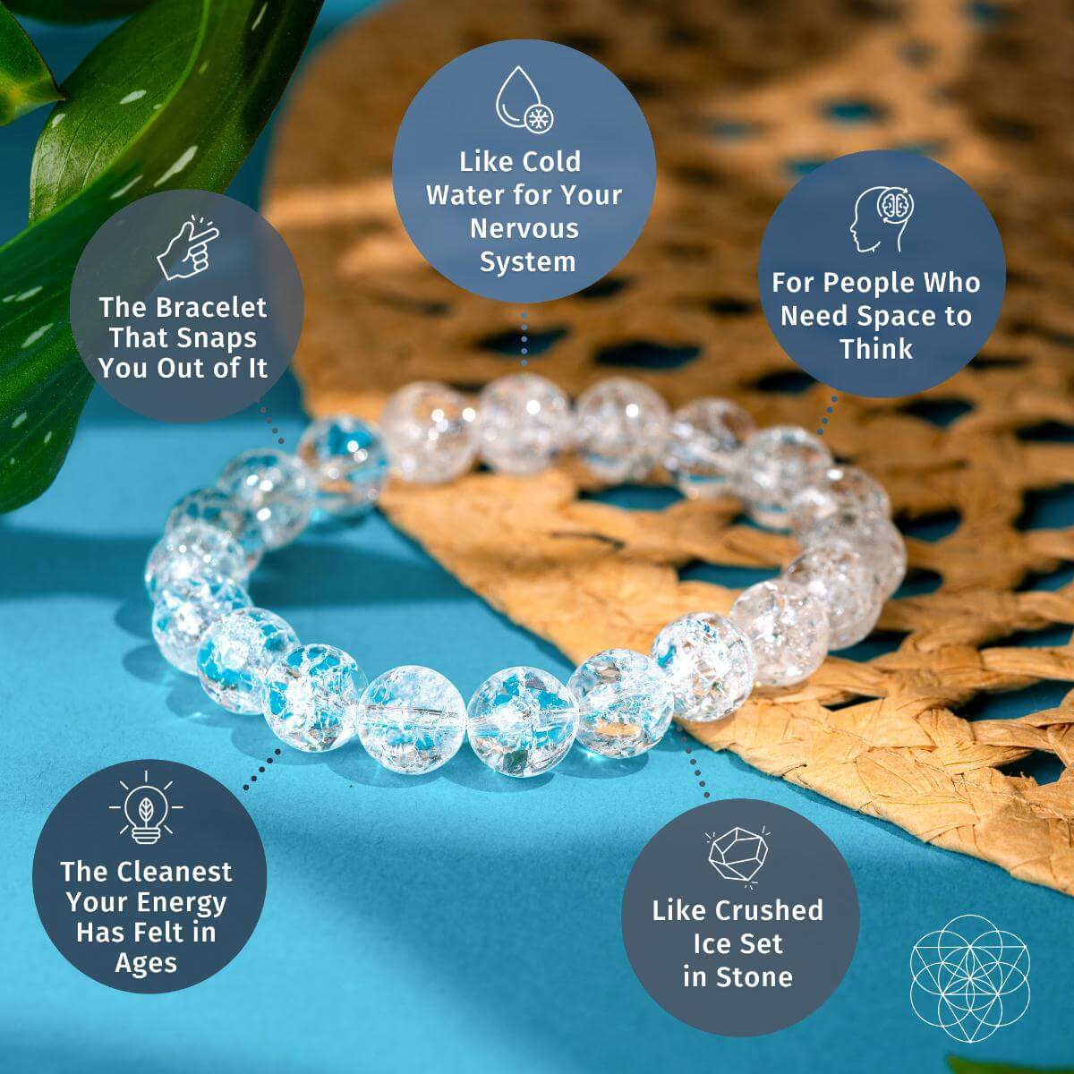 ✨Emotional Ice Bath – The Ice Quartz Bracelet🛍️
