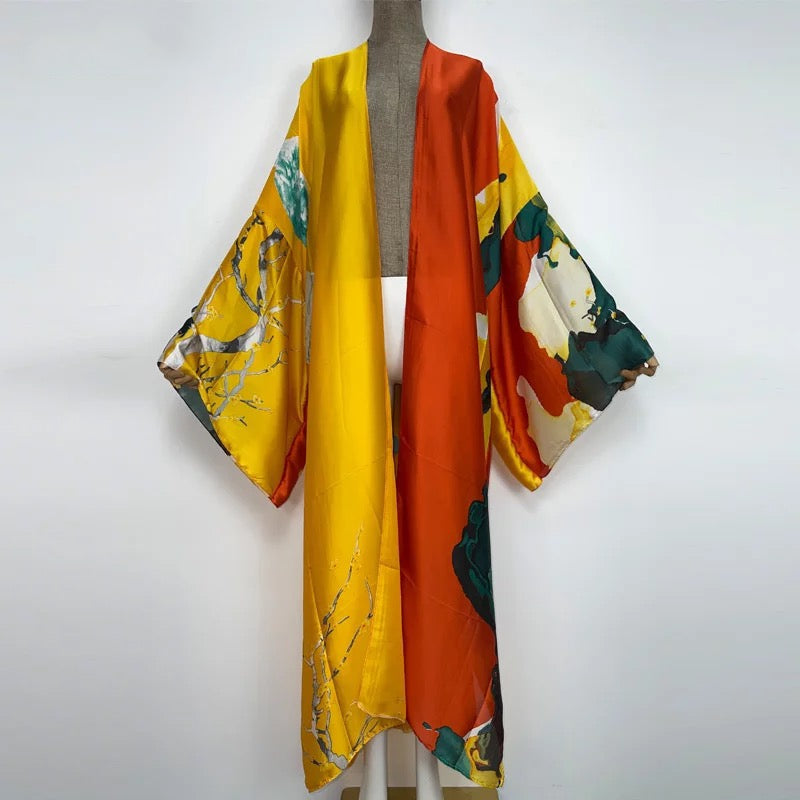 Women's Kimono Robe 🌺✨ All Inclusive Beach Cover Up 🏖️💃
