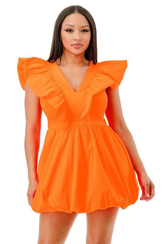 ✨Ärmelloses Kleid mit tiefem V-Ausschnitt