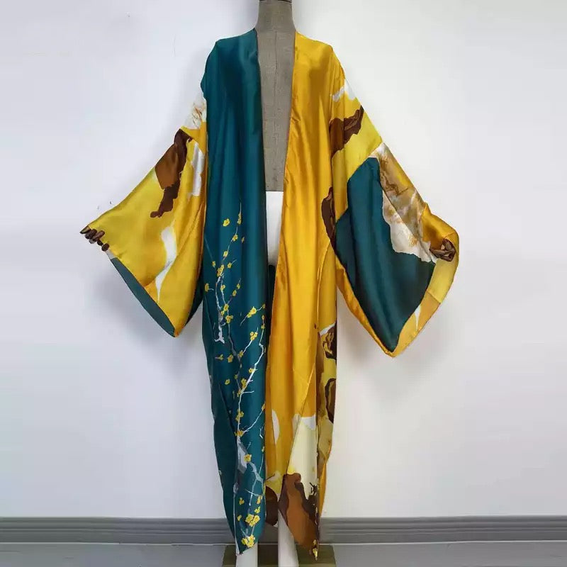 Women's Kimono Robe 🌺✨ All Inclusive Beach Cover Up 🏖️💃
