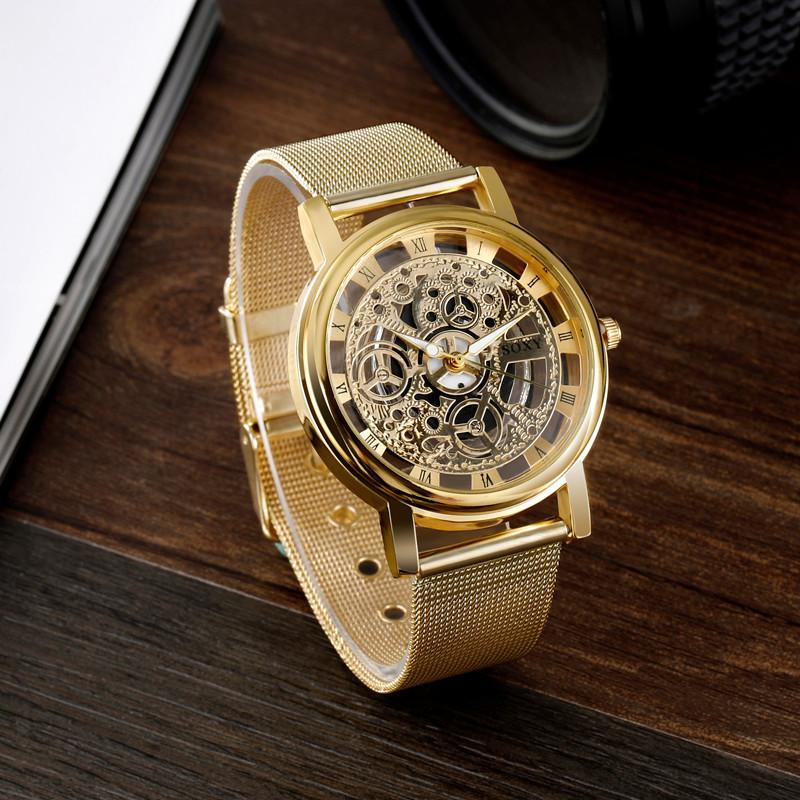 Unisex Luxury Metal Bracelet Watch ⌚✨ Unique Steel Design Elegant Gift | Silver & Gold 🤍🖤