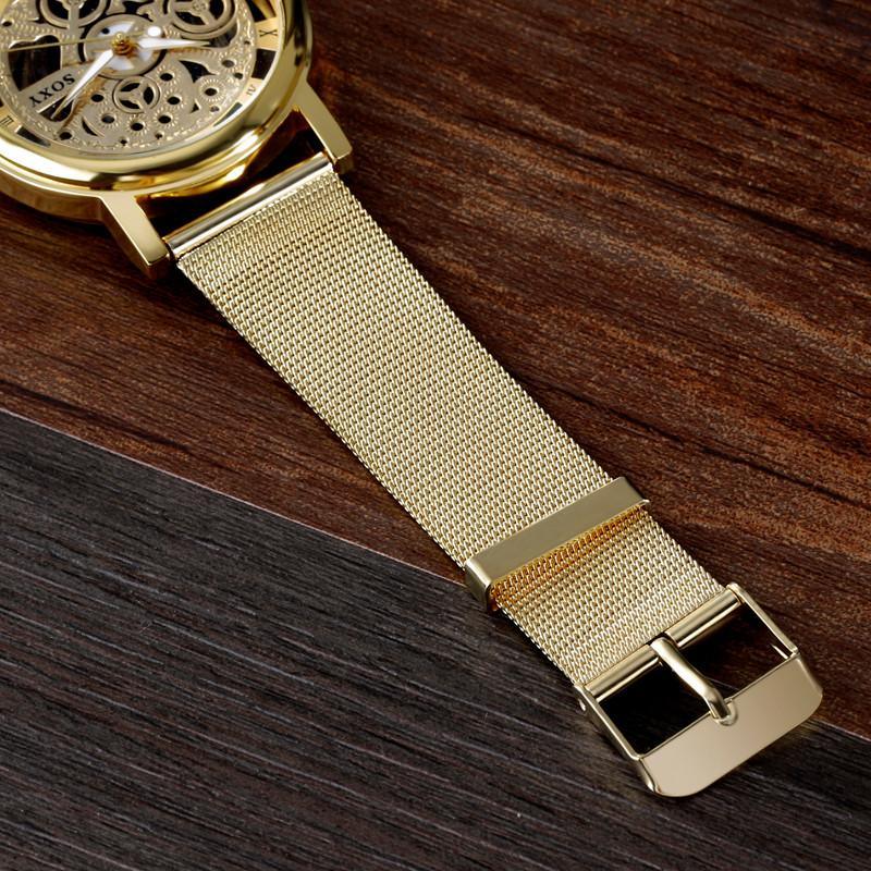 Unisex Luxury Metal Bracelet Watch ⌚✨ Unique Steel Design Elegant Gift | Silver & Gold 🤍🖤
