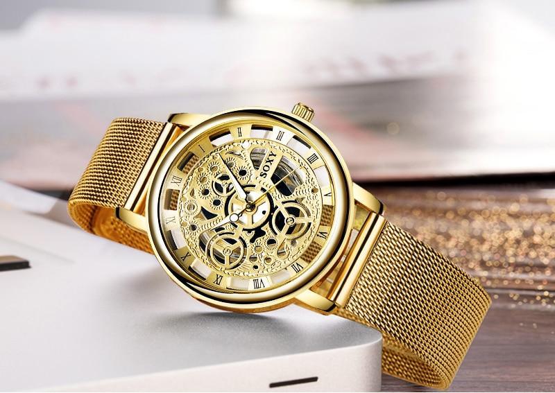 Unisex Luxury Metal Bracelet Watch ⌚✨ Unique Steel Design Elegant Gift | Silver & Gold 🤍🖤