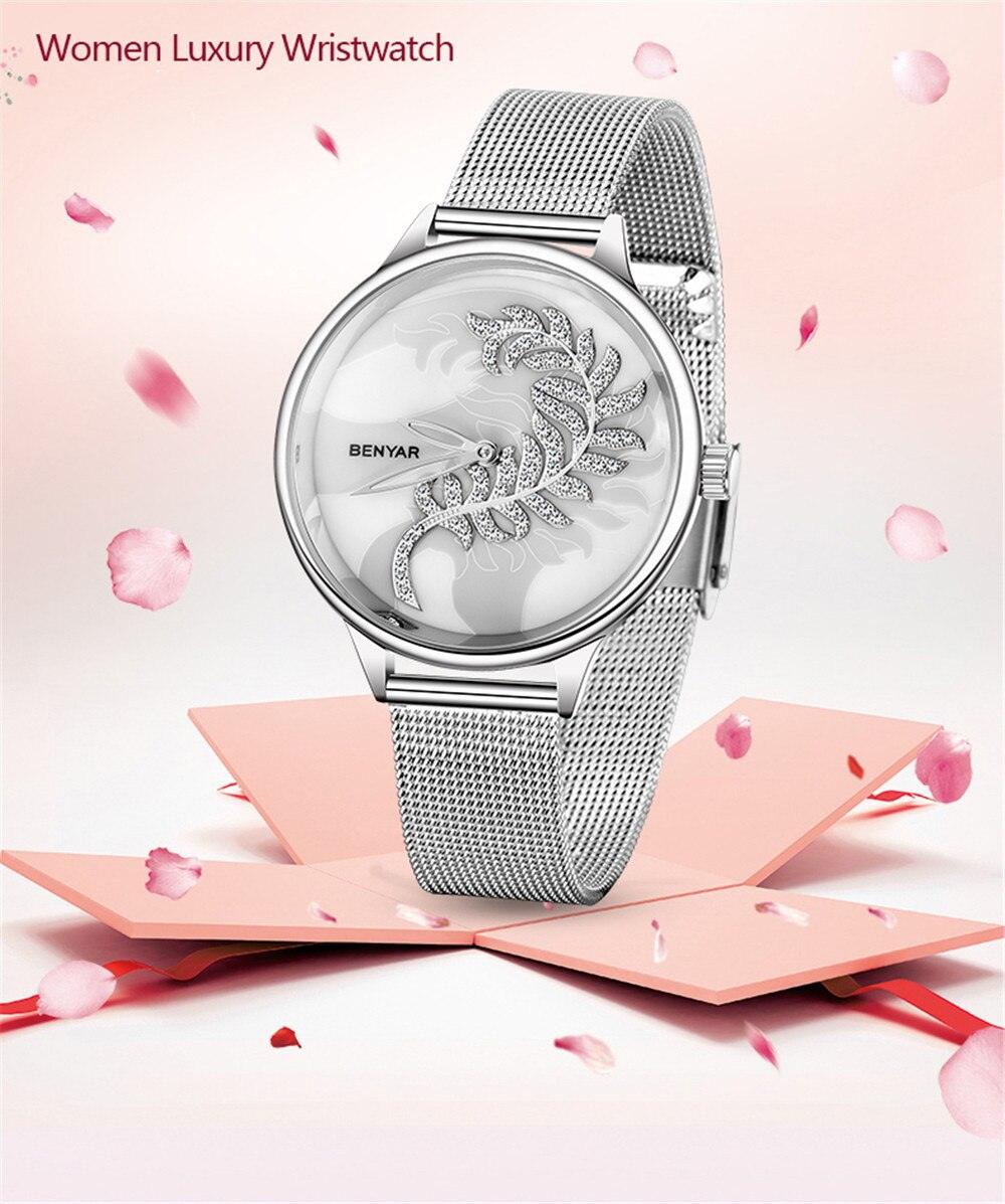 Women's Luxury Minimalist Round Watch ⌚✨ Analog Quartz Stainless Steel Mesh | 7 Colors 💙🤍🪨