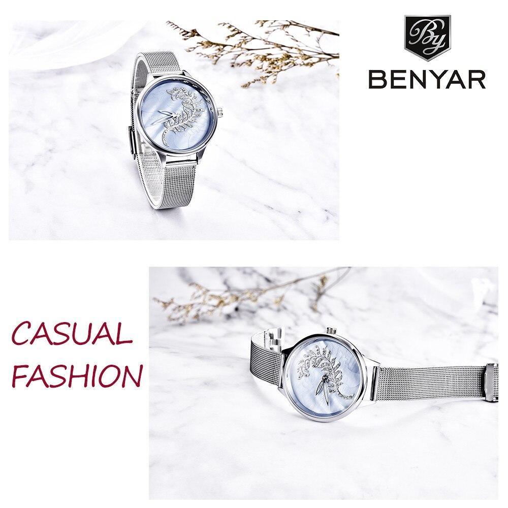 Women's Luxury Minimalist Round Watch ⌚✨ Analog Quartz Stainless Steel Mesh | 7 Colors 💙🤍🪨