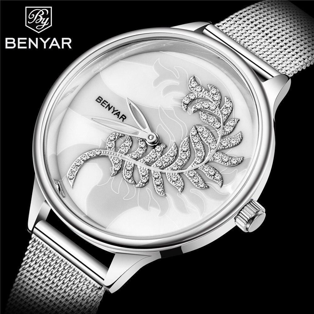 Women's Luxury Minimalist Round Watch ⌚✨ Analog Quartz Stainless Steel Mesh | 7 Colors 💙🤍🪨