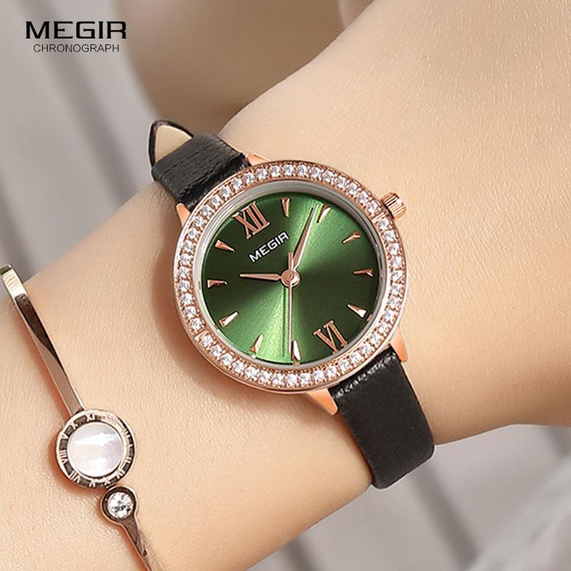 Women's Luxury Classic Business Watch ⌚✨ Quartz Leather Strap Waterproof | Red, Blue & Green ❤️💙💚