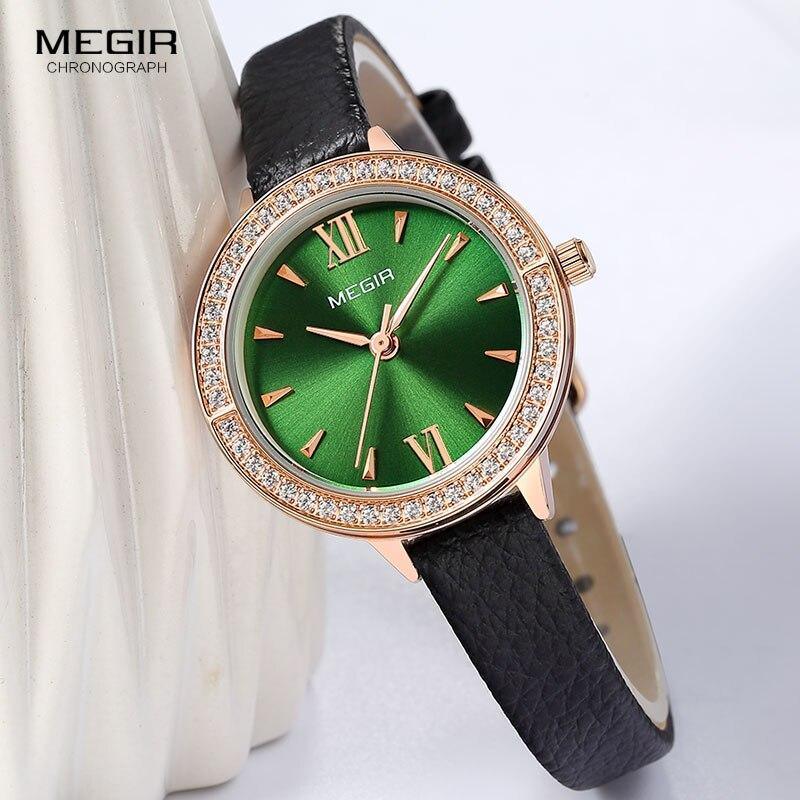 Women's Luxury Classic Business Watch ⌚✨ Quartz Leather Strap Waterproof | Red, Blue & Green ❤️💙💚