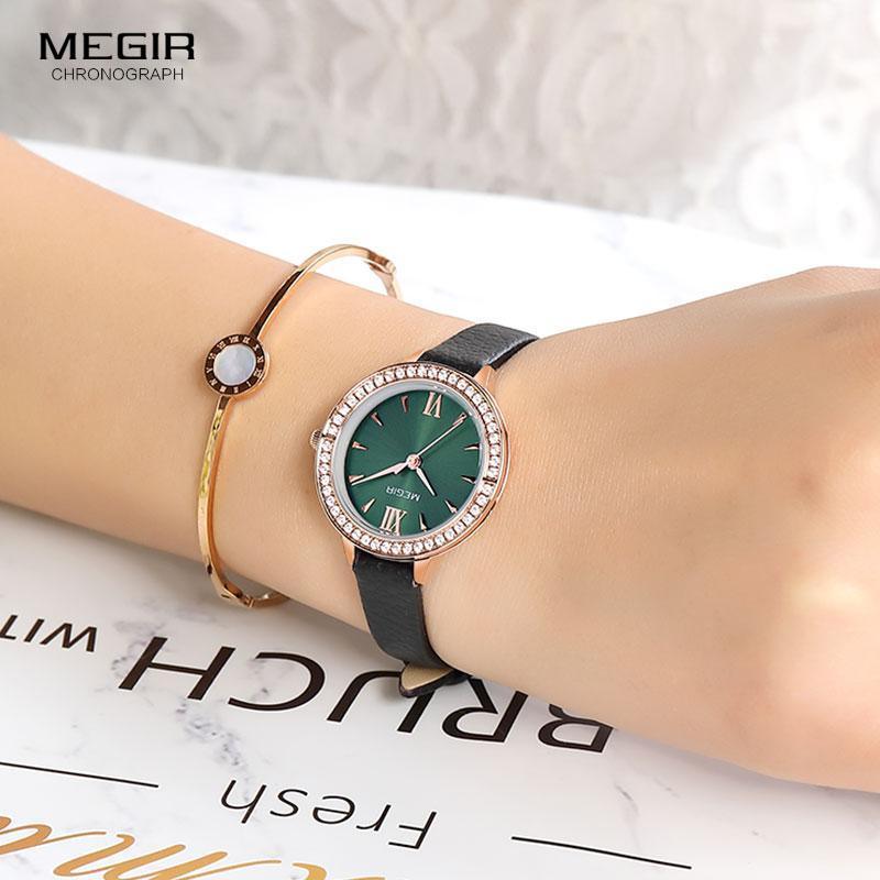Women's Luxury Classic Business Watch ⌚✨ Quartz Leather Strap Waterproof | Red, Blue & Green ❤️💙💚
