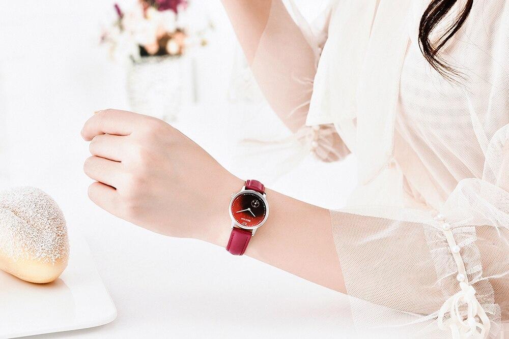 Women's Luxury Round Analog Quartz Watch ⌚✨ Waterproof Casual Wristwatch | 6 Colors 🤍💙🖤