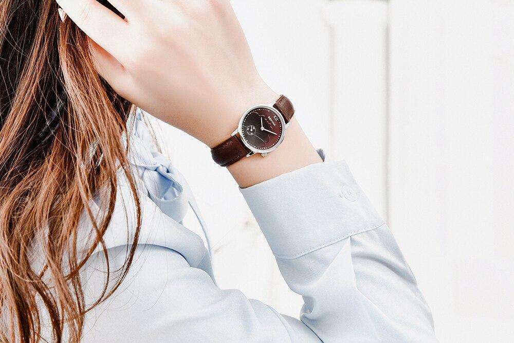 Women's Luxury Round Analog Quartz Watch ⌚✨ Waterproof Casual Wristwatch | 6 Colors 🤍💙🖤