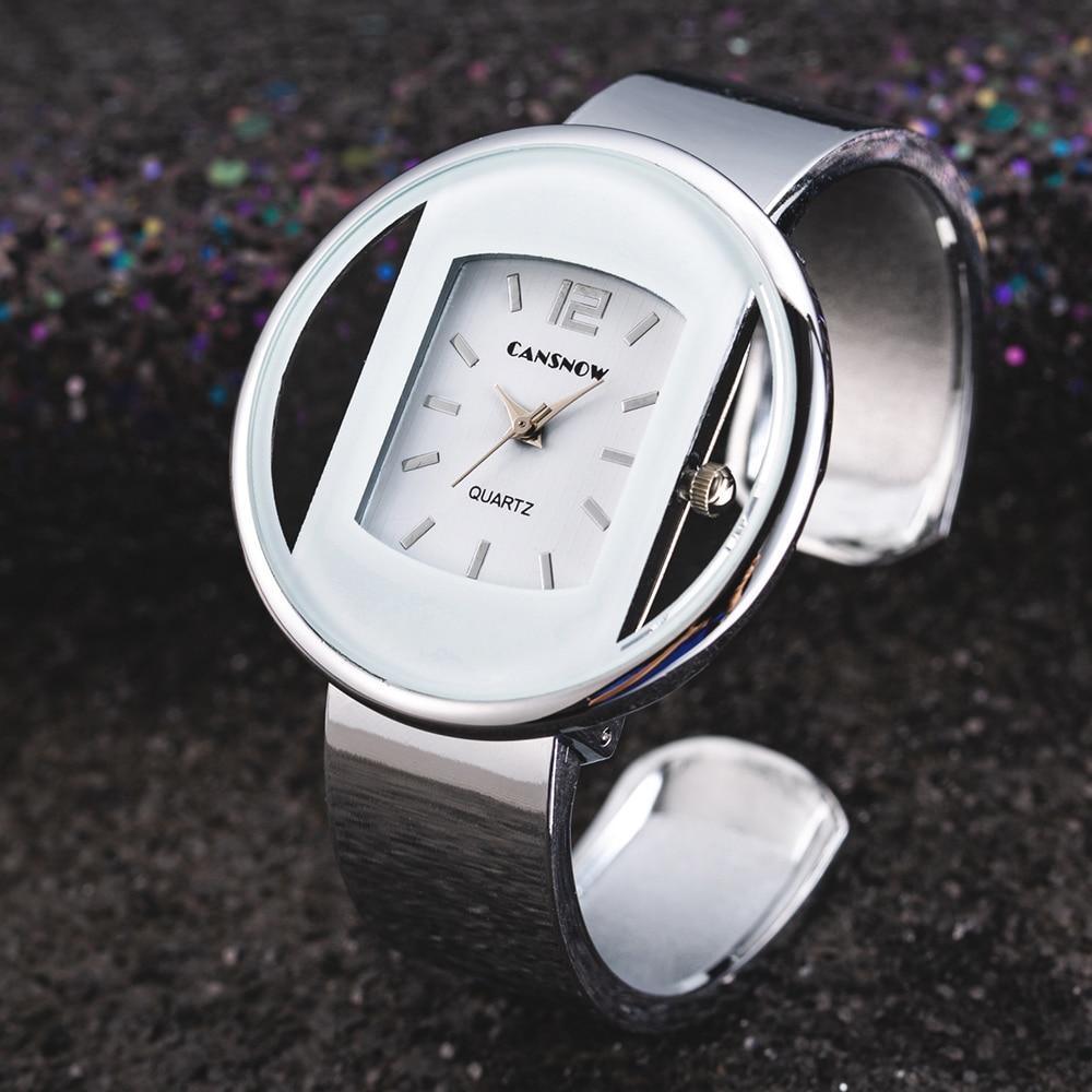 Women's Luxury Seashell Dial Bracelet Watch ⌚✨ Quartz Stainless Steel Stone Bezel | 8 Colors 🪨🖤🤍