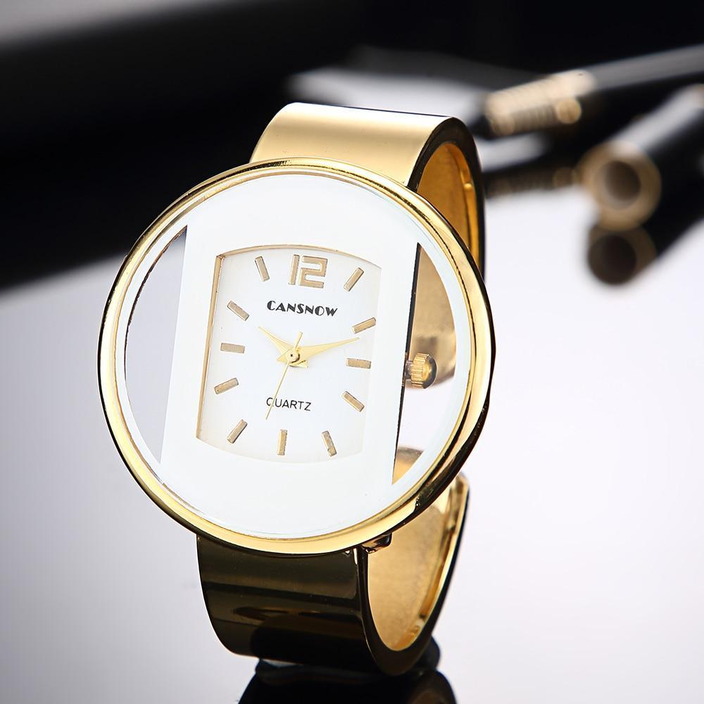 Women's Luxury Seashell Dial Bracelet Watch ⌚✨ Quartz Stainless Steel Stone Bezel | 8 Colors 🪨🖤🤍
