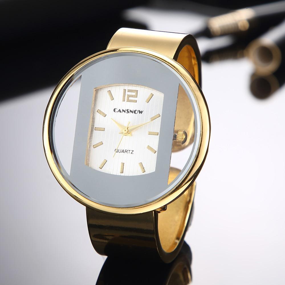 Women's Luxury Seashell Dial Bracelet Watch ⌚✨ Quartz Stainless Steel Stone Bezel | 8 Colors 🪨🖤🤍