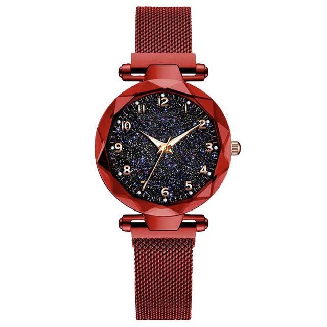 Women's Luxury Starry Sky Magnetic Watch ⌚✨ Simple Quartz Wristwatch | 6 Colors 💜💙❤️