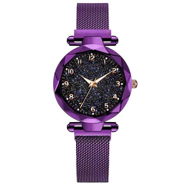 Women's Luxury Starry Sky Magnetic Watch ⌚✨ Simple Quartz Wristwatch | 6 Colors 💜💙❤️