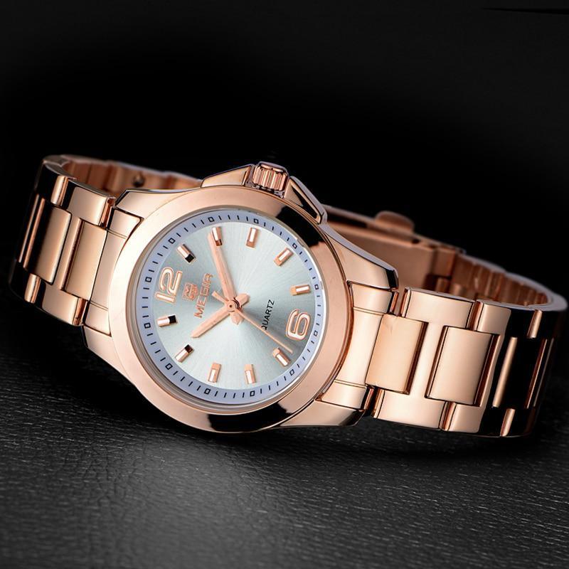 Women's Luxury Elegant Modern Watch ⌚✨ Waterproof Analog Quartz Stainless Steel | Silver, Gold & Rose 🤍🖤
