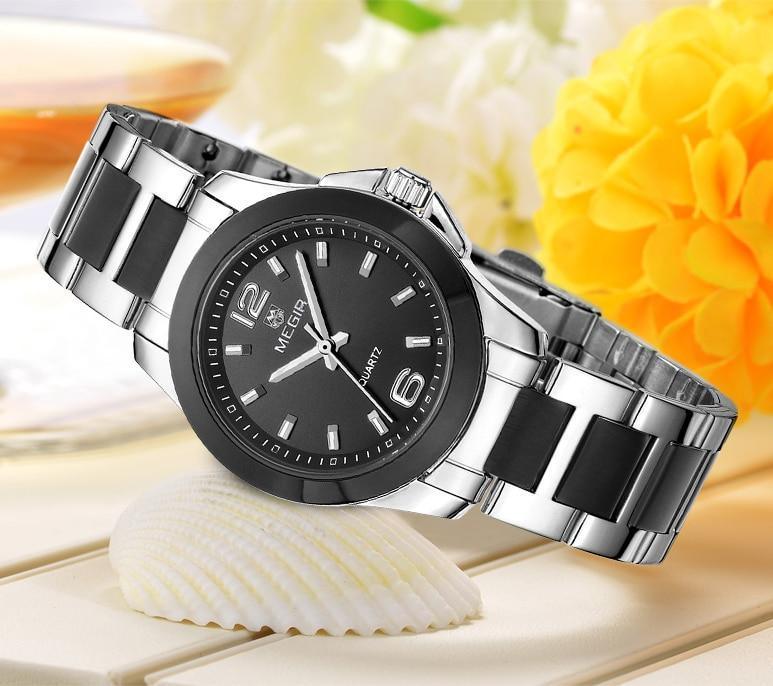 Women's Luxury Elegant Modern Watch ⌚✨ Waterproof Analog Quartz Stainless Steel | Silver, Gold & Rose 🤍🖤