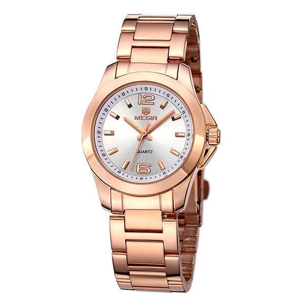 Women's Luxury Elegant Modern Watch ⌚✨ Waterproof Analog Quartz Stainless Steel | Silver, Gold & Rose 🤍🖤