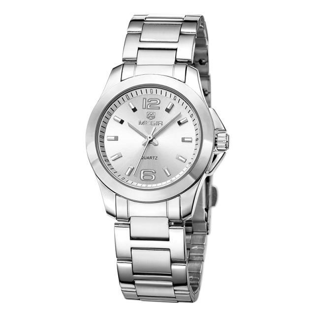 Women's Luxury Elegant Modern Watch ⌚✨ Waterproof Analog Quartz Stainless Steel | Silver, Gold & Rose 🤍🖤