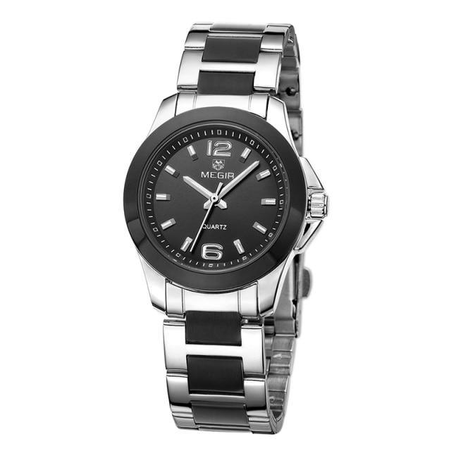 Women's Luxury Elegant Modern Watch ⌚✨ Waterproof Analog Quartz Stainless Steel | Silver, Gold & Rose 🤍🖤