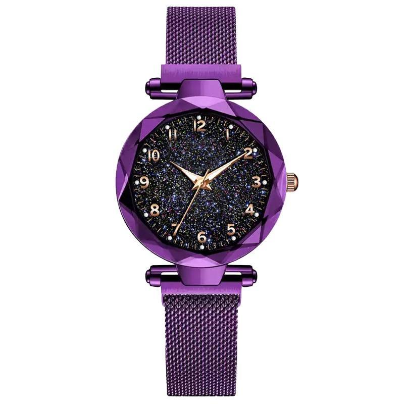 Women's Luxury Starry Sky Magnetic Watch ⌚✨ Simple Quartz Wristwatch | 6 Colors 💜💙❤️