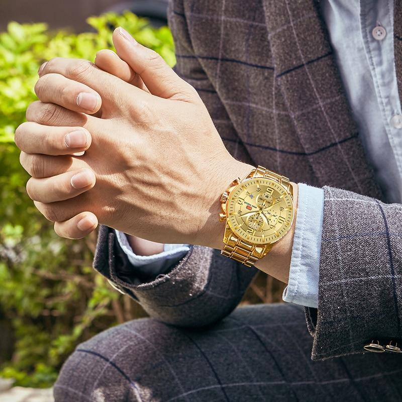 Men's Luxury Sport Quartz Watch ⌚✨ Waterproof Stainless Steel Luminous Hands | 8 Colors 🖤💛🤍