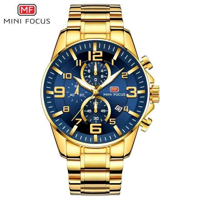 Men's Luxury Sport Quartz Watch ⌚✨ Waterproof Stainless Steel Luminous Hands | 8 Colors 🖤💛🤍