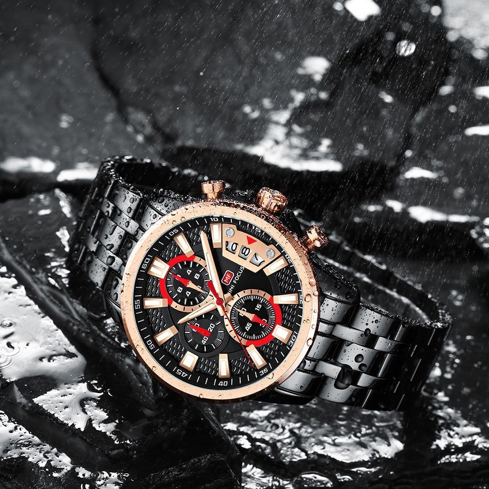 Men's Luxury Colorful Sport Quartz Watch ⌚✨ Waterproof Stainless Steel Multifunctional | 12 Colors 🖤💜💙