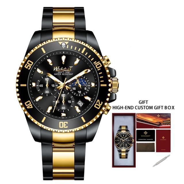Men's Luxury Elegant Watch ⌚✨ Waterproof Scratch-Resistant Stainless Steel | 5 Colors 🖤💚🤍