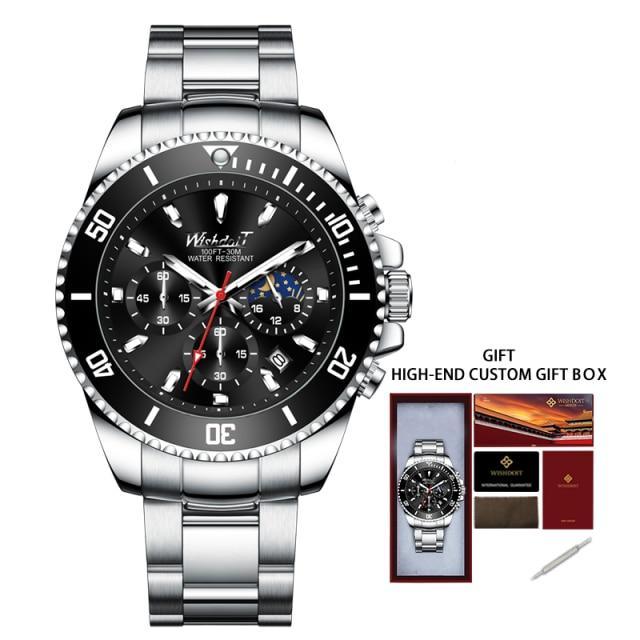 Men's Luxury Elegant Watch ⌚✨ Waterproof Scratch-Resistant Stainless Steel | 5 Colors 🖤💚🤍
