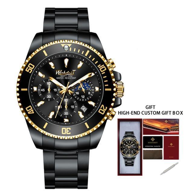 Men's Luxury Elegant Watch ⌚✨ Waterproof Scratch-Resistant Stainless Steel | 5 Colors 🖤💚🤍