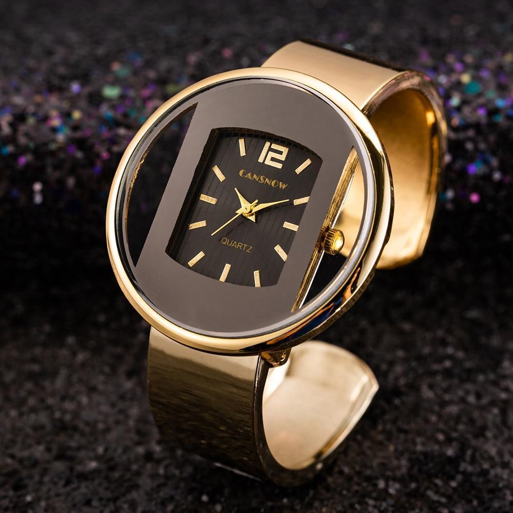 Women's Luxury Seashell Dial Bracelet Watch ⌚✨ Quartz Stainless Steel Stone Bezel | 8 Colors 🪨🖤🤍