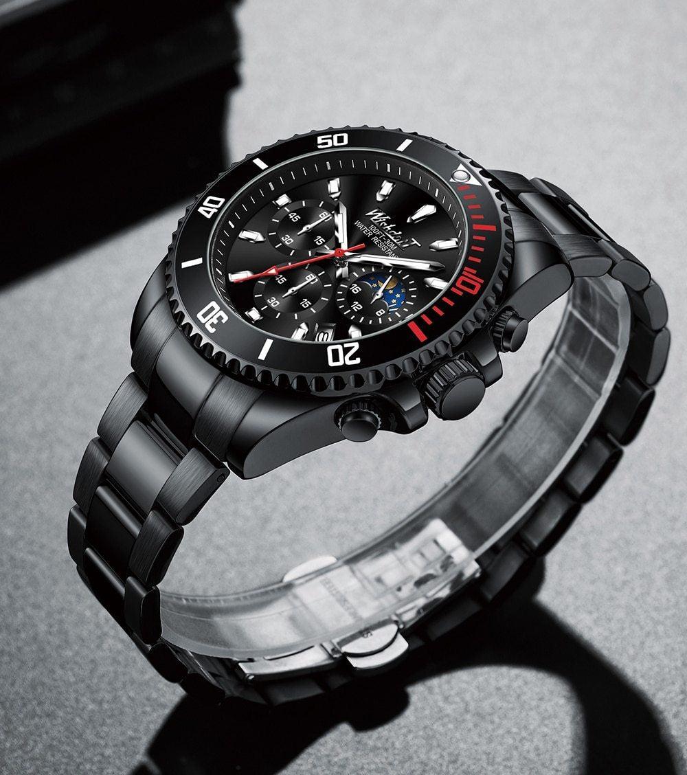 Men's Luxury Elegant Watch ⌚✨ Waterproof Scratch-Resistant Stainless Steel | 5 Colors 🖤💚🤍