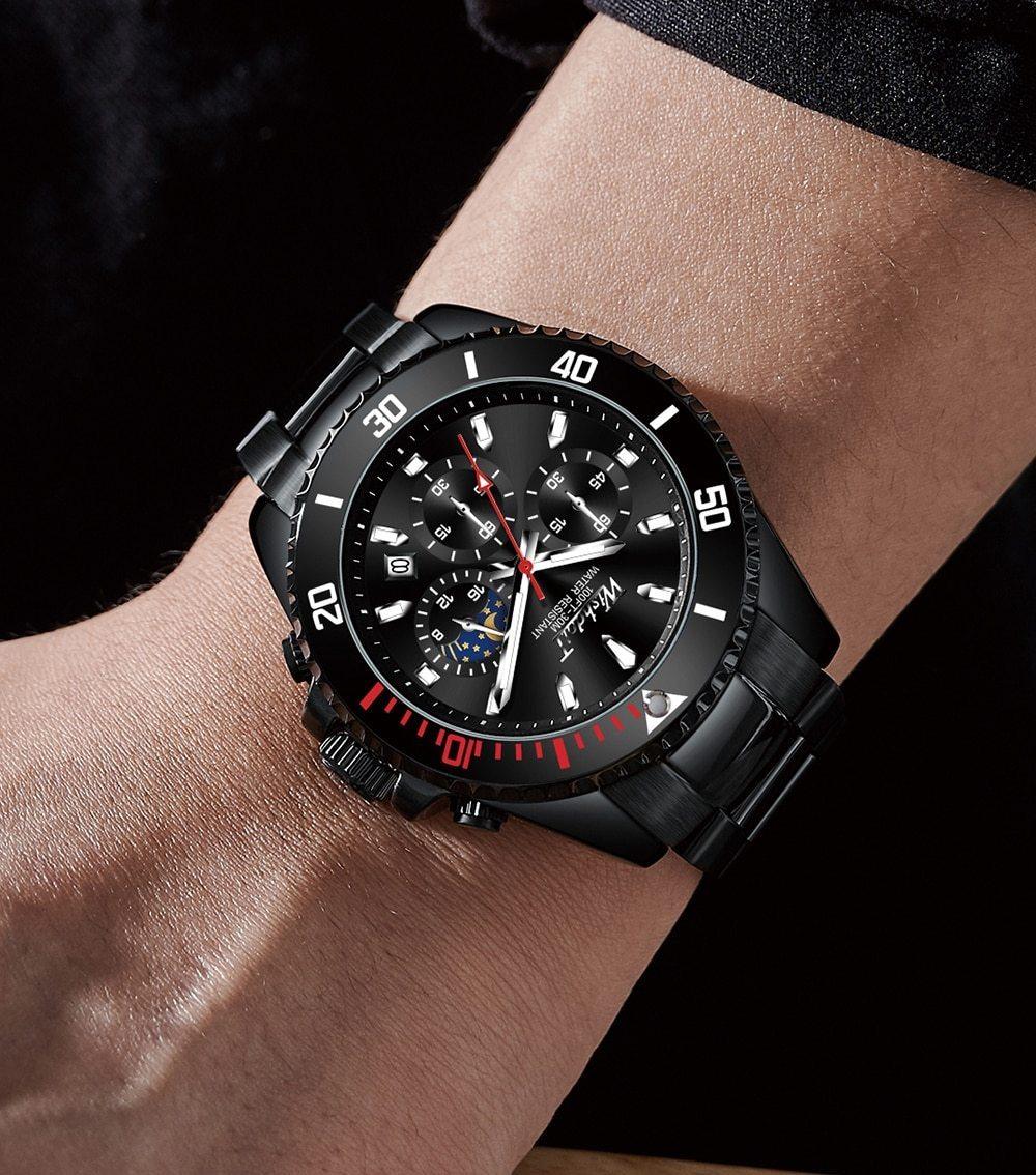 Men's Luxury Elegant Watch ⌚✨ Waterproof Scratch-Resistant Stainless Steel | 5 Colors 🖤💚🤍