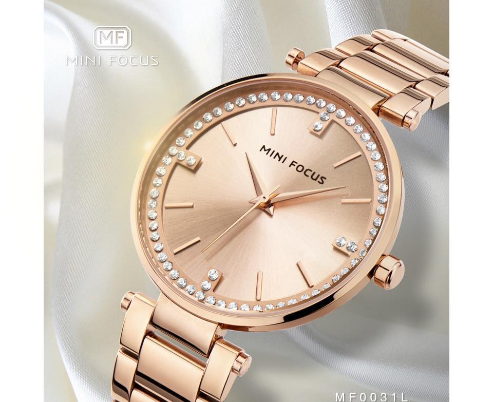 Women's Luxury Crystal Quartz Watch ⌚✨ Waterproof Stainless Steel Strap | 8 Colors 💚💛🖤