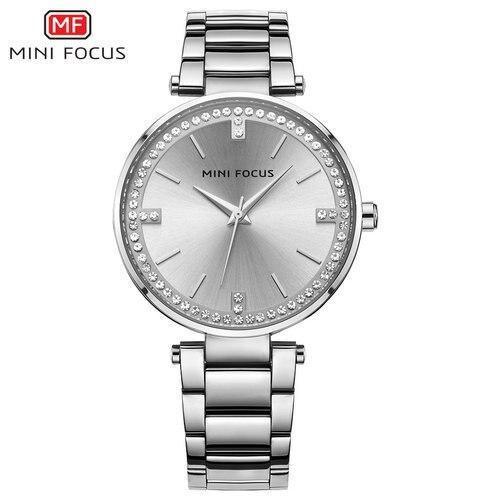 Women's Luxury Crystal Quartz Watch ⌚✨ Waterproof Stainless Steel Strap | 8 Colors 💚💛🖤