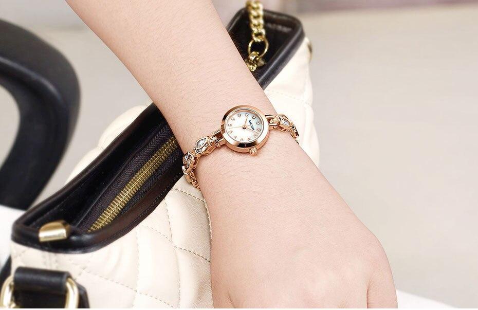 Women's Luxury Crystal Bracelet Watch ⌚✨ Ultra-Thin Quartz Waterproof Elegant Design | STEVVEX 💎🤍