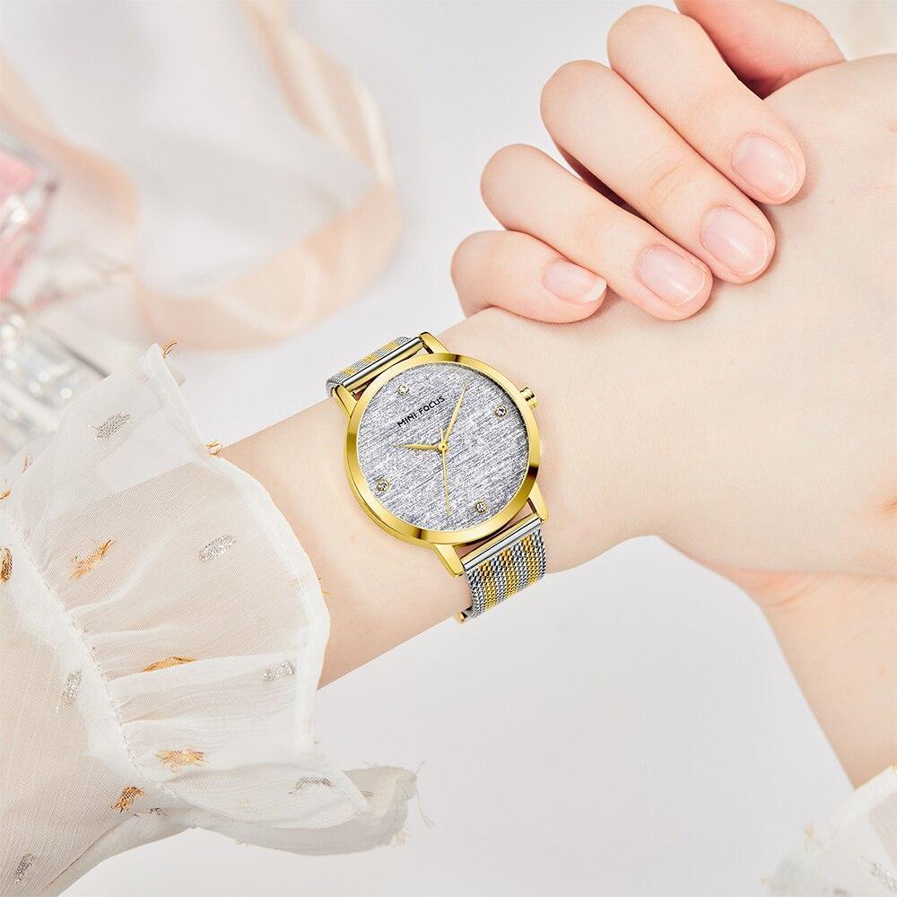 Women's Luxury Gold Mesh Quartz Watch ⌚✨ Waterproof Stainless Steel Elegant Design | 5 Colors 💛🖤🪨