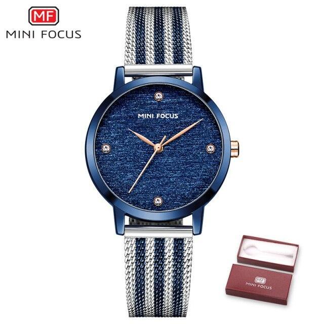 Women's Luxury Gold Mesh Quartz Watch ⌚✨ Waterproof Stainless Steel Elegant Design | 5 Colors 💛🖤🪨