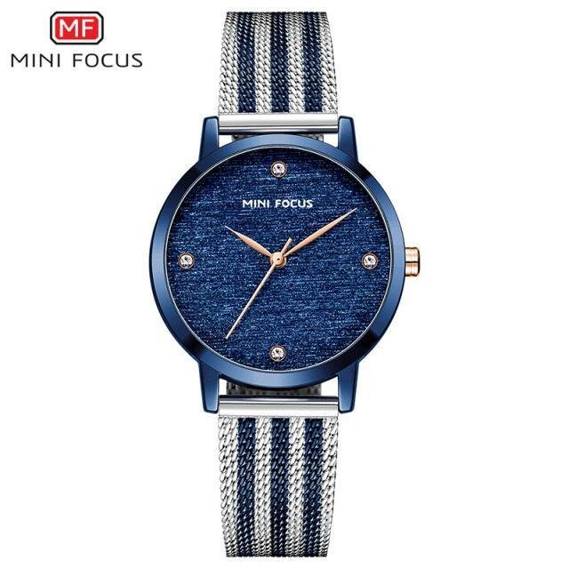 Women's Luxury Gold Mesh Quartz Watch ⌚✨ Waterproof Stainless Steel Elegant Design | 5 Colors 💛🖤🪨
